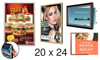 20x24 Frames | All Styles of 20x24 Poster Frames and Poster Displays