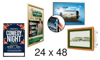 24x48 Frames | All Styles of 24x48 Poster Frames and Poster Displays