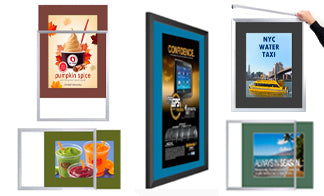 Designer Slide-In Poster Displays