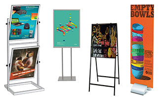 Poster Display Stands | Floor Sign Stands