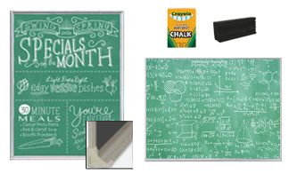 Aluminum Framed Green Chalkboards (40+ VALUE LINE Chalk Board Sizes)