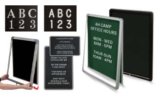 LIFT-OFF Style Indoor Lockable Felt Directory Letter Boards