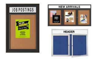 Indoor Wall Message Bulletin Board Enclosures