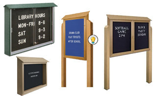 Outdoor Lockable Letter Boards