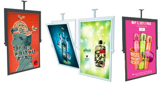 Lightweight Aluminum Swivel Displays - Ceiling Mount