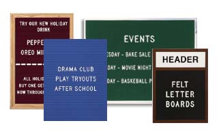 Open Face Letter Boards