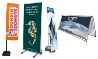 Outdoor Banner Stand Displays