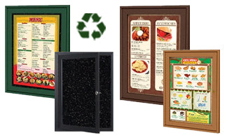 Outdoor Wall Mount Enclosed Menu Boards