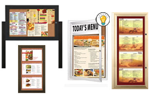 Outdoor Menu Display Case