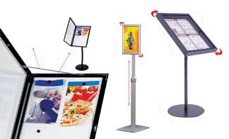 Rotating Pedestal Sign Holders