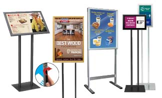 Snap Frame Sign Stands | Quick Clip SnapFrame Poster Display Stands | A Frame Sign Holder