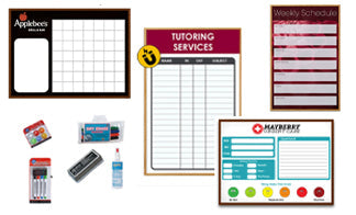 Specialty Magnetic Whiteboards with Wood Trim Frame