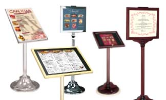 Restaurant Menu Floor Stands