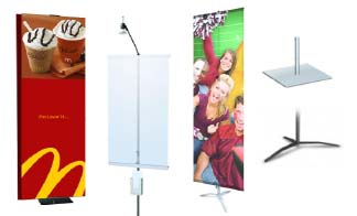 Value Line Adjustable AD Banner Stand