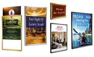 Upscale Restaurants and Hospitality Wall Poster Displays