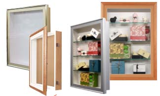 Wall Mounted Shadow Box Display Cases