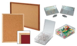 DECORATIVE Wood Framed Cork Boards (40+ Bulletin Board Sizes)