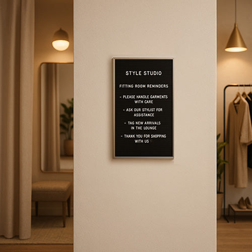 Open Face Vinyl Letter Board 14x22 Aluminum Frame