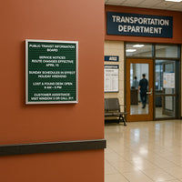 Open Face Vinyl Letter Board 16x20 Aluminum Frame