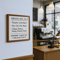 18x18 Wood Framed White Board Dry Erase Marker Boards