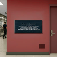 Open Face Vinyl Letter Board 18x36 Aluminum Frame