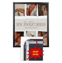 SwingSnap 18 x 30 Poster Snap Frame | Mitered Corners Aluminum Frame Profile 1 1/4" Wide