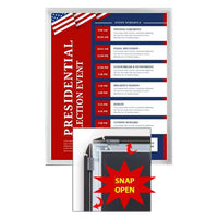 11 x 14 SwingSnaps Front Loading Poster Snap Frames (1 1/4" Mitered Corners)