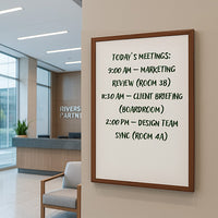 22x28 Wood Framed White Board Dry Erase Marker Boards