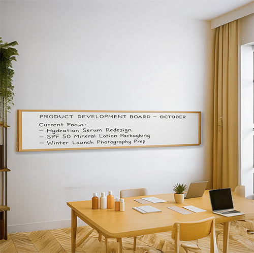 24x96 Wood Framed White Board Dry Erase Marker Boards