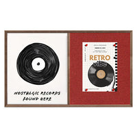 Combo Board 24x24 Decorative Wood Framed Cork Bulletin Marker Board (Open Face with Decorative Wood Trim)