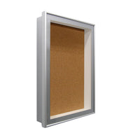 36 x 48 Metal Frame SwingFrame Designer Shadow Box with Cork Board 1 Inch Deep