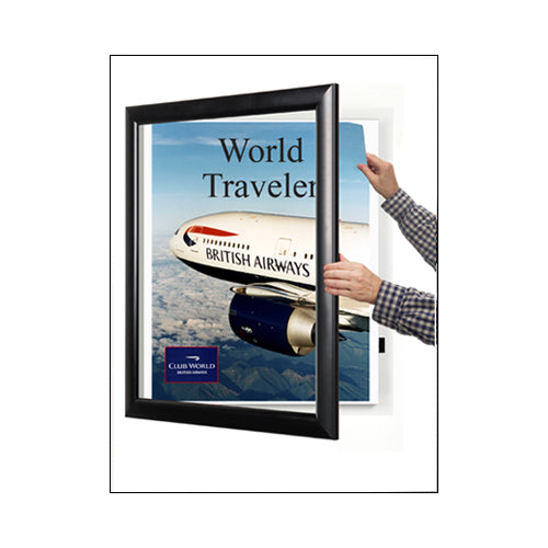 SWING-OPEN & SWING-CLOSE FOR EASY CHANGE OF POSTERS 36x42