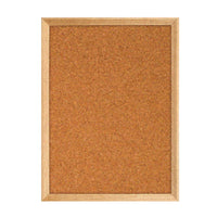 DECORATIVE WOOD FRAMED CORK BULLETIN BOARD 48x72 (SHOWN IN PORTRAIT)