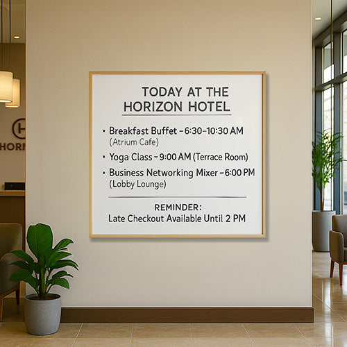 48x48 Wood Framed White Board Dry Erase Marker Boards