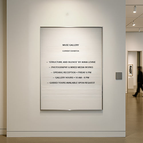 Open Face Vinyl Letter Board 48x60 Aluminum Frame