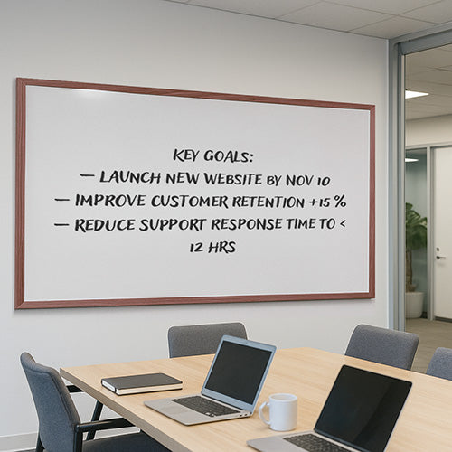 48x84 Wood Framed White Board Dry Erase Marker Boards