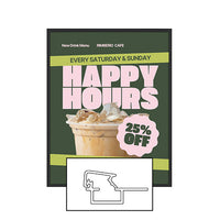 MINI 30x40 Poster Snap Frames (.60" Wide Frame Profile)