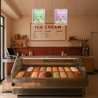 8.5x11 Slide-In Ceiling Mount Sign Holder 1-Inch Wide | Mitered Silver Frame Quick Ships