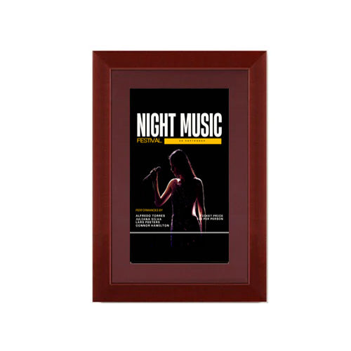 Wood 362 Poster Display SwingFrames 11x17 with Matboard