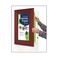 Wood 362 Poster Display SwingFrames 16x20 with Matboard