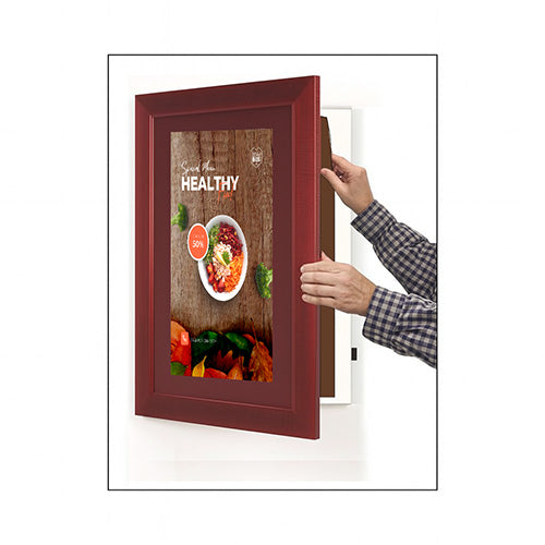 Wood 362 Poster Display SwingFrames 8x10 with Matboard
