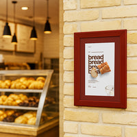 Wood 362 Poster Display SwingFrames 12x36 with Matboard