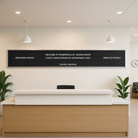 Open Face Vinyl Letter Board 96x12 Aluminum Frame