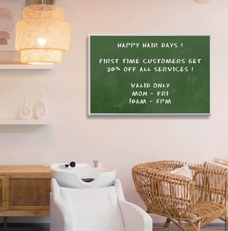 48x84 Magnetic Green Chalk Board with Aluminum Frame (Porcelain on Steel)