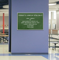 48x96 Magnetic Green Chalk Board with Aluminum Trim Frame | Smooth Porcelain on Steel Writing Surface - No Ghosting