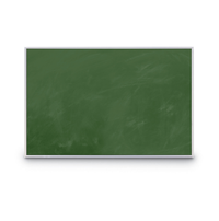 12x12 Magnetic Green Chalk Board with Aluminum Frame (Porcelain on Steel)