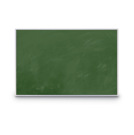 8.5x11 Magnetic Green Chalk Board with Aluminum Frame (Porcelain on Steel)