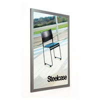 SwingFrame Carbon Steel Poster Frame 24x36 | Quick Change Swing Open Frame