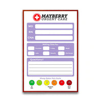 Custom Printed White Board 11x14 | Steel Magnetic Marker Board with Wood Frame