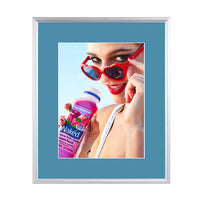 SLIDE IN POSTER FRAMES 18x24 WITH 4" WIDE MAT BOARD PROVIDE A TRADITIONAL PICTURE FRAME "LOOK", WITH EASY ACCESS TO CHANGE YOUR POSTERS